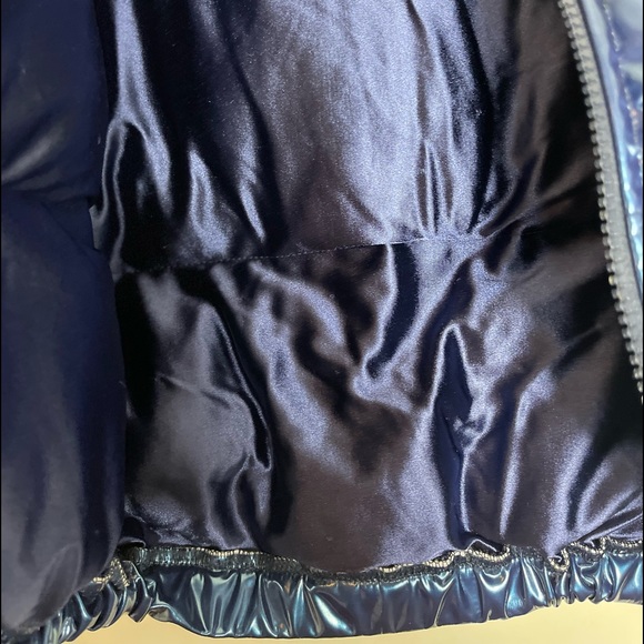 Brittany Deshields size 7 Blue metallic puffer coat - Picture 5 of 6